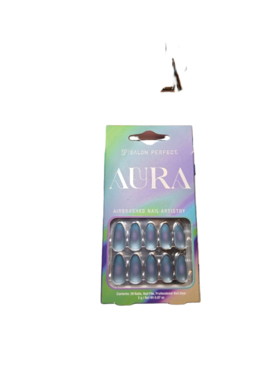 Salon Perfect Other - Women's Salon Perfect Aura Airbrushed Press-On Nails One Size Blue Purple